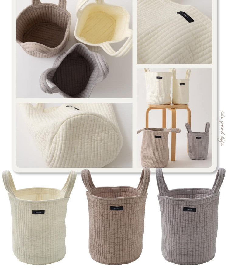 イブル 丸洗いできるマルチバスケットバッグ Mサイズ 綿100% ミニトートバッグ お買い物バッグ 洗える 持ち運び 小物 小さめ 犬 散歩 mofua モフア かわいい おしゃれ