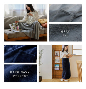 【同色2枚セット】3wayブランケット mofua モフア 138×93cm ひざ掛け 腰巻き 羽織り プレミアムマイクロファイバー 洗える ブランケット 毛布 無地 おしゃれ 北欧 あったか 秋冬 ふわふわ なめらか