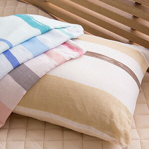 mofua natural 天然素材綿100% ICE COTTON 涼感アイスコットン 枕カバー（43×63cm）