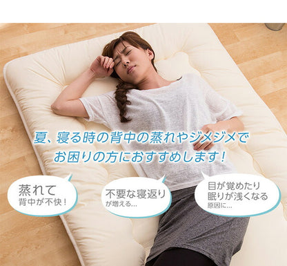 さらっとクール敷パッド　（シングル）（2枚組）(代引不可)