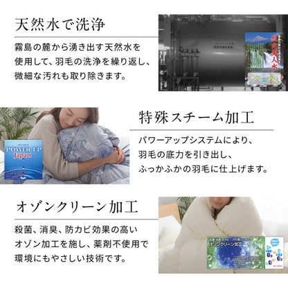 国産羽毛布団 増量シングル 1.1kg ダウン93% ロイヤルゴールドラベル 日本製 国産 ロング 掛け布団 掛布団 布団 軽量 あったか