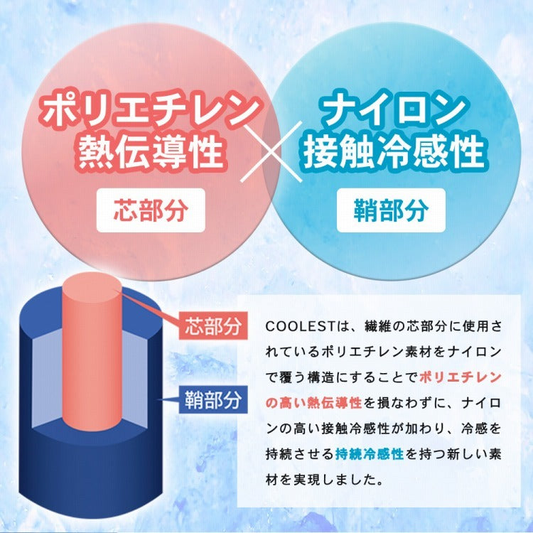 強力接触冷感 敷きパッド Q-MAX0.5 セミダブル 120×200cm リバーシブル 洗える 冷感マット 夏用 清潔 ナイロン 抗菌 防臭 冷却 冷感 省エネ エコ 節電 ひんやり クール 丸洗い 寝具 ウォッシャブル