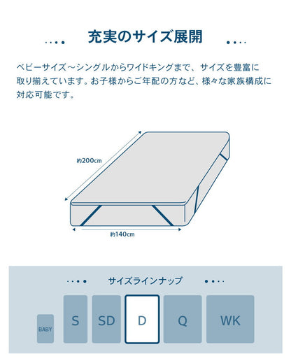 防水 フラットシーツ ダブル D 140×200cm Nice guard+ サイドまでしっかり防水シーツ 抗菌 防臭 ダニ通過0 マットレスカバー マットレスプロテクター アンダーシーツ ナイスガードプラス(代引不可)