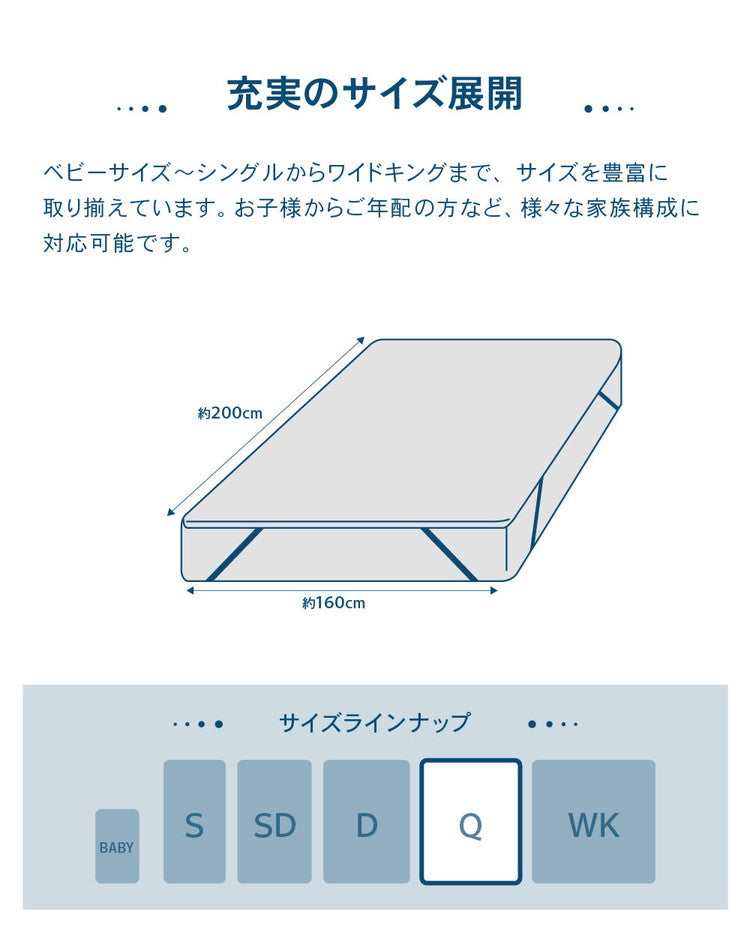 防水 フラットシーツ クイーン Q 160×200cm Nice guard+ サイドまでしっかり防水シーツ 抗菌 防臭 ダニ通過0 マットレスカバー マットレスプロテクター アンダーシーツ ナイスガードプラス(代引不可)
