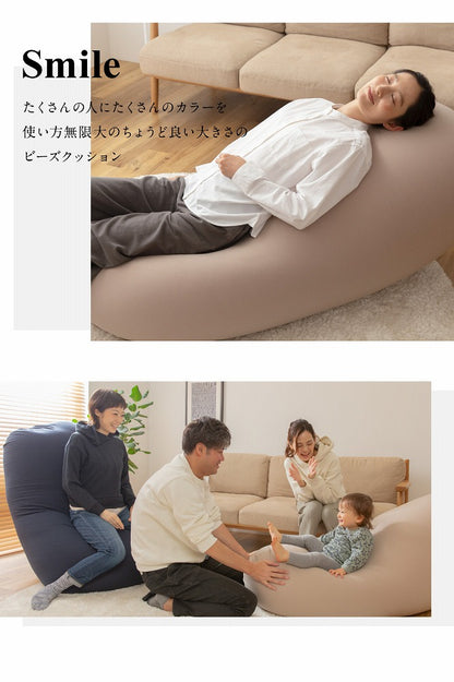 ビーズクッションカバー 特大 極み MAX 洗える 撥水 カバー 160×75cm 替えカバー 大きい ソファ ベッド 背もたれ 1人掛け 2人掛け 国産 おしゃれ ビーズソファ(代引不可)