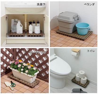 日本製 ジョイントすのこ 30×30cm 24枚セット 耐荷重300kg 頑丈 パレット 積み重ね 連結可能 湿気防止 押入れ 屋外 屋内 自宅 オフィス ガレージ 倉庫 Belca ベルカ JP-3030BR24