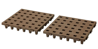 日本製 ジョイントすのこ 30×30cm 24枚セット 耐荷重300kg 頑丈 パレット 積み重ね 連結可能 湿気防止 押入れ 屋外 屋内 自宅 オフィス ガレージ 倉庫 Belca ベルカ JP-3030BR24