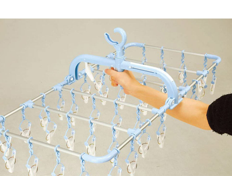 ツウィンモール 横もちアルミハンガー40ピンチ ブルー SL-01 洗濯干し 洗濯物干し 洗濯用品