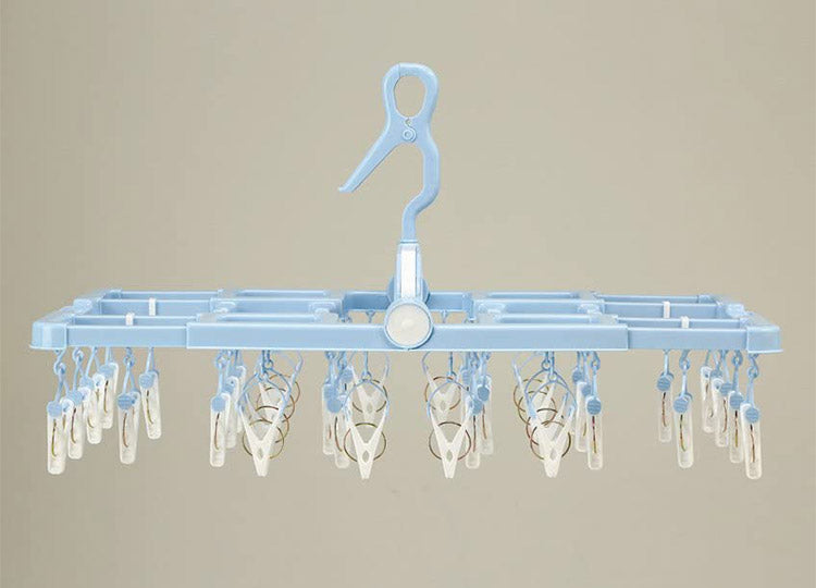 ツウィンモール スライドハンガー38ピンチ ブルー SL-03 洗濯干し 洗濯物干し 洗濯用品