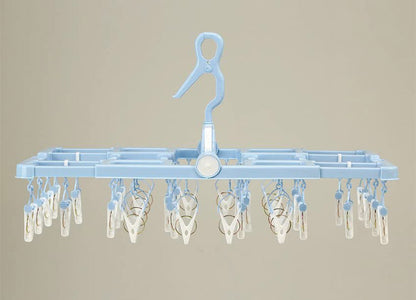 ツウィンモール スライドハンガー38ピンチ ブルー SL-03 洗濯干し 洗濯物干し 洗濯用品