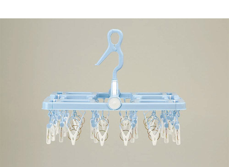 ツウィンモール スライドハンガー38ピンチ ブルー SL-03 洗濯干し 洗濯物干し 洗濯用品