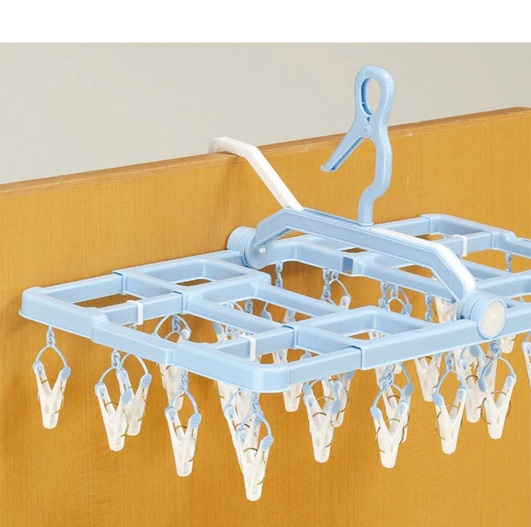 ツウィンモール スライドハンガー38ピンチ ブルー SL-03 洗濯干し 洗濯物干し 洗濯用品