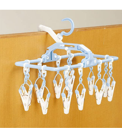 ツウィンモール プリミニハンガー13ピンチ ブルー SL-04 洗濯干し 洗濯物干し 洗濯用品