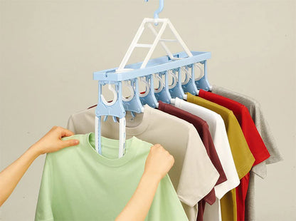 ツウィンモール のびのび7連ガー ブルー SL-08 洗濯干し 洗濯物干し 洗濯用品