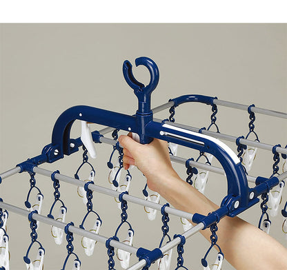 ツウィンモール BEILU横もちアルミハンガー40ピンチ ネイビー BE-01N 洗濯干し 洗濯物干し 洗濯用品