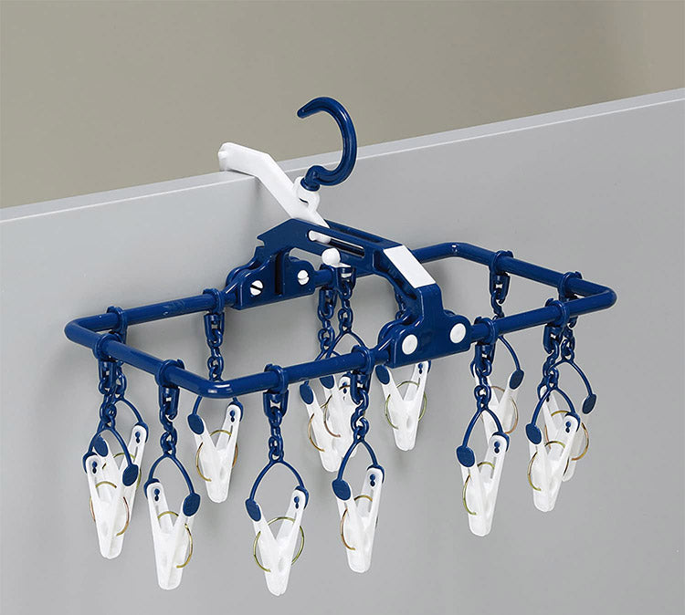 ツウィンモール BEILUプリミニハンガー13ピンチ ネイビー BE-03N 洗濯干し 洗濯物干し 洗濯用品