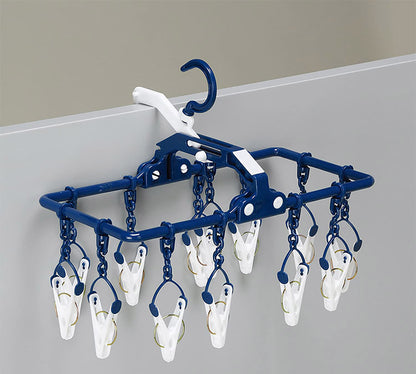 ツウィンモール BEILUプリミニハンガー13ピンチ ネイビー BE-03N 洗濯干し 洗濯物干し 洗濯用品