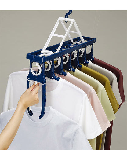 ツウィンモール BEILUのびのび7連ガー ネイビー BE-10N 洗濯干し 洗濯物干し 洗濯用品