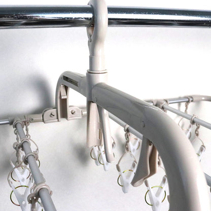 ツウィンモール 洗濯物干し 洗濯ハンガー ピンチハンガー 42ピンチ ベージュ ホワイト 横もちアルミハンガー IC-02