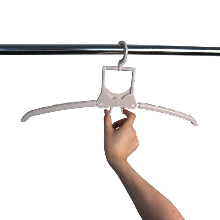 ツウィンモール のびのび 7連ガー 洗濯物干し 洗濯ハンガー 連結 ワンタッチ 伸縮 ベージュ ホワイト IC-04