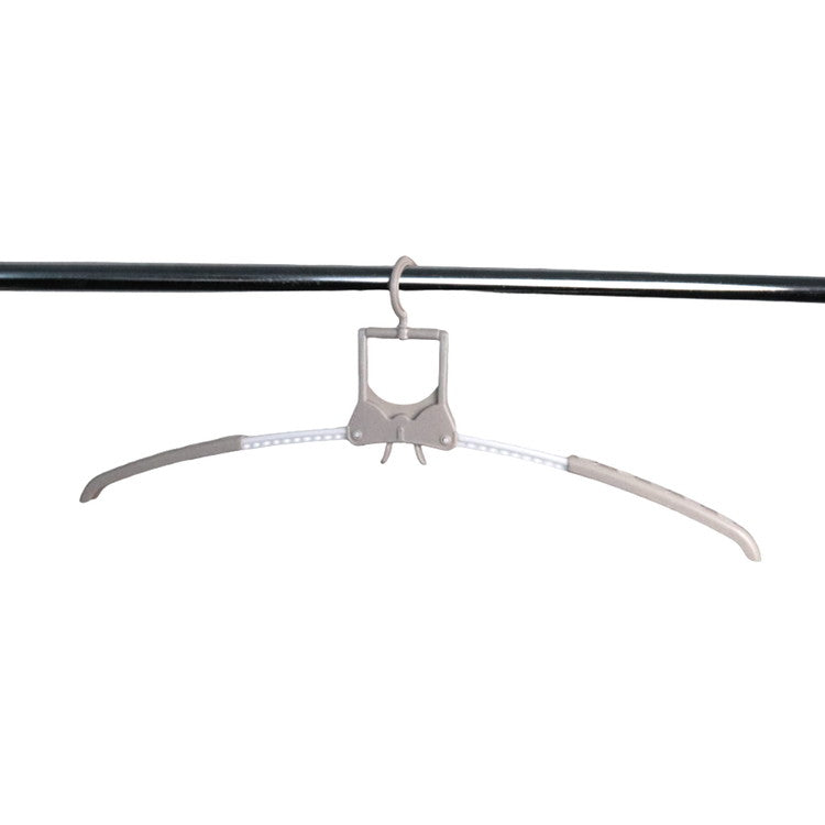 ツウィンモール のびのび 7連ガー 洗濯物干し 洗濯ハンガー 連結 ワンタッチ 伸縮 ベージュ ホワイト IC-04