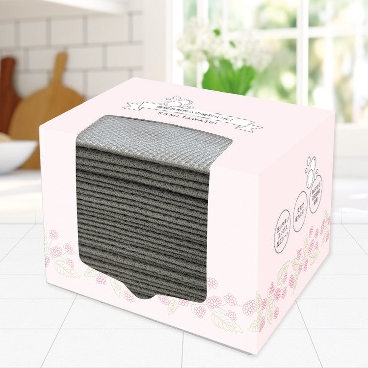 合成紙たわし 食器洗いシート BOX L 濃縮洗剤付き 30枚(4折)