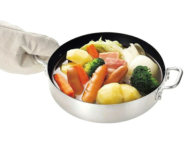 IH ガス火 オーブン 鍋 24cm LD-206 オーブンにも使える ブルーダイヤモンドコート(代引不可)