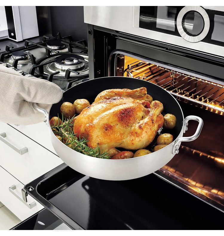 IH ガス火 オーブン 鍋 24cm LD-206 オーブンにも使える ブルーダイヤモンドコート(代引不可)