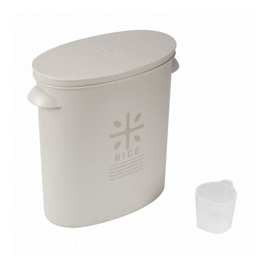 日本製 米びつ 米入れ 米容器 5kg用 袋のまま 袋ごと ライスストッカー ワームグレー LD-244 Style Storage(代引不可)