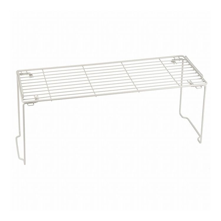 シンク下 シンクまわり キッチンラック ワイヤー 積み重ね棚 足折れ式 ロング ワームグレー LD-257 Style Storage(代引不可)