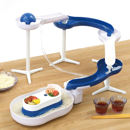 流しそうめん機 そうめん流し器 LD-281 電動 自動くみ上げ ウォータースライダー 卓上 流しそうめん器 電池式