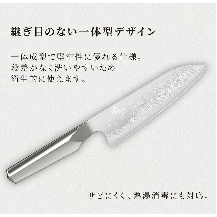 貝印 関孫六 匠創 白銀 包丁セット 三徳包丁 ペティナイフ 純正シャープナー 日本製 オールステンレス 火の粉 エッチング加工 包丁研ぎ 砥ぎ器 ナイフ 3点セット KAI 関の刃物