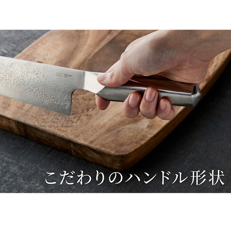 貝印 関孫六 匠創 白銀 包丁セット 三徳包丁 ペティナイフ 純正シャープナー 日本製 オールステンレス 火の粉 エッチング加工 包丁研ぎ 砥ぎ器 ナイフ 3点セット KAI 関の刃物