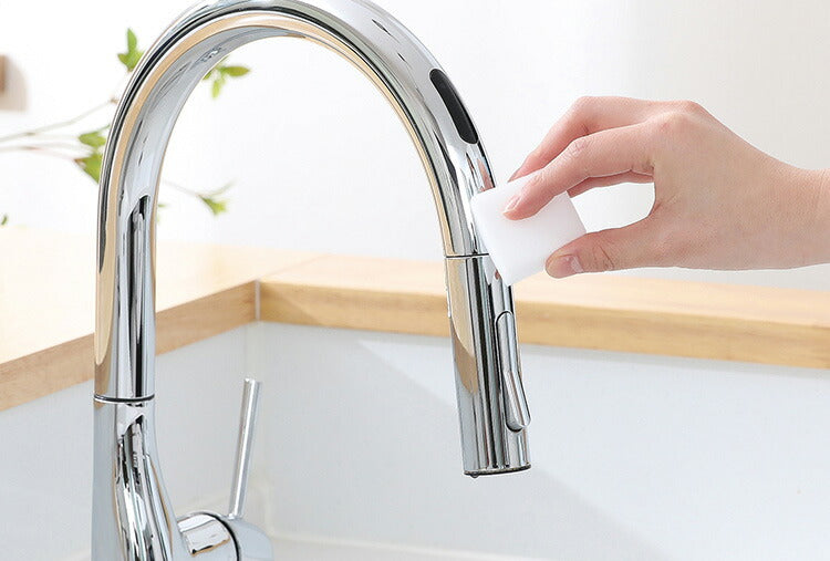 メラミンスポンジ 30枚入 お掃除 スポンジ 水だけ 洗剤不要 水筒洗い 茶渋落とし 白いスポンジ 研磨 水垢落とし キッチン 台所 シンク 浴室 鏡 流し台 洗面台 キッチンリセット 東和産業