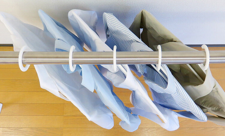 洗濯ハンガー 角度調節 5本組 マンション ベランダ 物干し フック 物干しハンガー 洗濯 ハンガー 省スペースハンガー 洗濯干し 洗濯物干し 白 ホワイト MS 東和産業