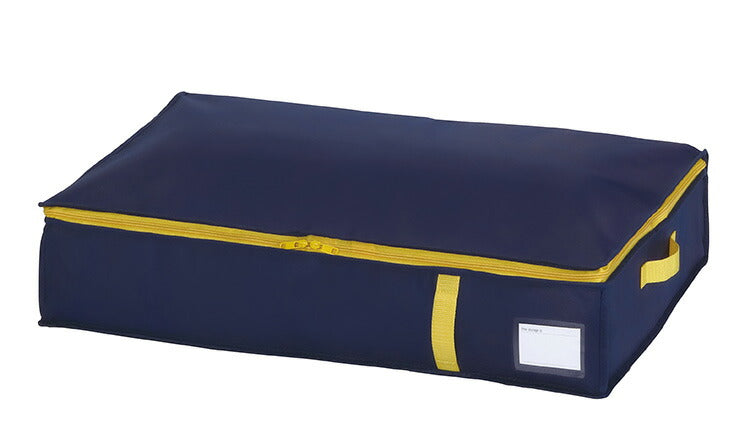 羽毛布団収納袋 立てられる布団ケース コンパクト優収納アルファ すきま用 ネイビー 85700 すきま収納 隙間収納 クローゼット収納 押入れ収納 押し入れ収納 東和産業