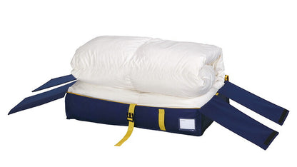 羽毛布団収納袋 立てられる布団ケース コンパクト優収納アルファ すきま用 ネイビー 85700 すきま収納 隙間収納 クローゼット収納 押入れ収納 押し入れ収納 東和産業