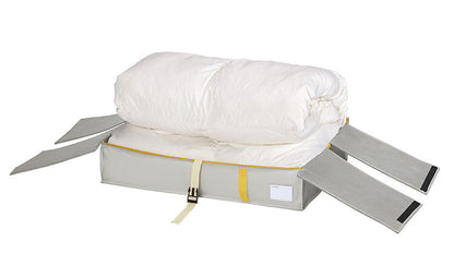 羽毛布団収納袋 立てられる布団ケース コンパクト優収納アルファ すきま用 グレー 85701 すきま収納 隙間収納 クローゼット収納 押入れ収納 押し入れ収納 東和産業