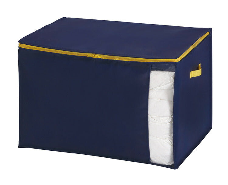 羽毛布団収納袋 布団ケース コンパクト優収納アルファ L ネイビー 85704 クローゼット収納 押入れ収納 押し入れ収納 東和産業