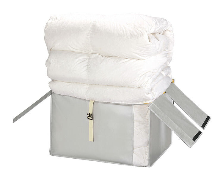 羽毛布団収納袋 布団ケース コンパクト優収納アルファ L グレー 85705 グレー クローゼット収納 押入れ収納 押し入れ収納 東和産業
