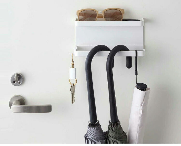 山崎実業 トレー付きマグネット アンブレラホルダー スマート smart 傘立て 玄関収納 吊り下げ収納 フック 磁石 アンブレラスタンド かさたて 北欧 おしゃれ