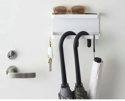 山崎実業 トレー付きマグネット アンブレラホルダー スマート smart 傘立て 玄関収納 吊り下げ収納 フック 磁石 アンブレラスタンド かさたて 北欧 おしゃれ