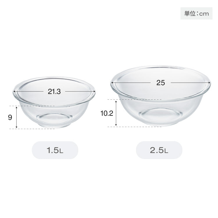 iwaki イワキ 耐熱ガラスボウル 5点セット レンジOK オーブン対応 食洗機対応 重ねて収納 耐熱ガラス ボウルセット 耐熱 保存 容器 ボール 下ごしらえ 料理 おしゃれ
