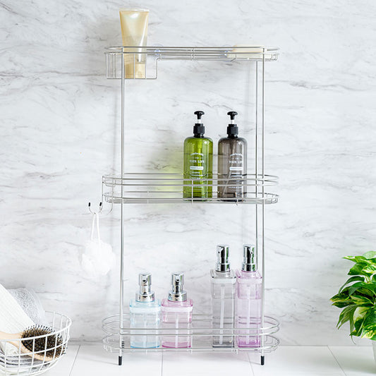 バスラック ステンレス 3段 大容量収納 省スペース ステンレスバスカウンター 3段 シャンプー ラック お風呂 収納 バスルームラック ボディーソープ リンス コンディショナー 伸晃 Belca