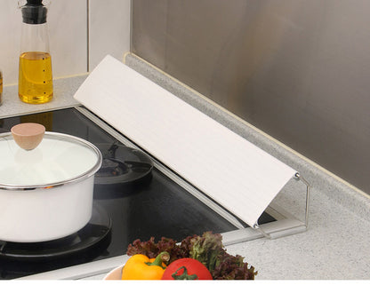 日本製 ベラスコート 排気口カバー 60cm コンロカバー 伸縮式 油はねガード コンロ IH カバー レンジガード コンロ用カバー ホワイト 白 モノトーン 伸晃 Belca