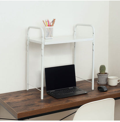 伸縮式 レンジ上ラック 幅55~85cm 大型レンジ対応 家電上ラック RUW-EX キッチンラック レンジラック 電子レンジ オーブンレンジ 棚 トースターラック キッチン収納 伸晃 Belca