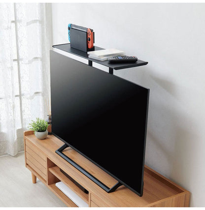 テレビ上ラック 幅60cm 40~50インチ対応 ゲーム機やリモコンの収納に テレビ裏に簡単取付 テレビ上 収納 テレビラック TVラック TV上ラック ゲーム機 収納 ゲームラック TV-S60 伸晃 Belca
