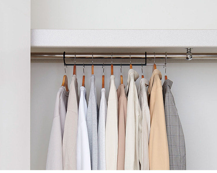 クローゼット ダブル収納ハンガー 衣類の収納量アップ! 吊り下げハンガー 衣類収納 吊り下げハンガー 段違い ハンガーラック 押入れ収納 押入収納 衣類収納 CH-DS1 伸晃 Belca