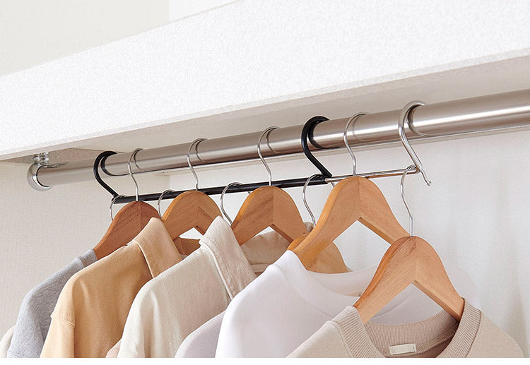クローゼット ダブル収納ハンガー 衣類の収納量アップ! 吊り下げハンガー 衣類収納 吊り下げハンガー 段違い ハンガーラック 押入れ収納 押入収納 衣類収納 CH-DS1 伸晃 Belca