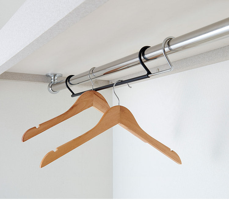 クローゼット ダブル収納ハンガー 衣類の収納量アップ! 吊り下げハンガー 衣類収納 吊り下げハンガー 段違い ハンガーラック 押入れ収納 押入収納 衣類収納 CH-DS1 伸晃 Belca